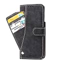 PUDINI® Wallet Case for Samsung Galaxy S21+ / Galaxy S21 Plus Leather Flip Cover with Cash Card ID Holder All in-One - Black