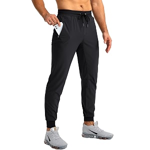 Pudolla Mens Lightweight Jogger Pants Workout Running