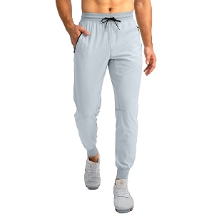 Pudolla Mens Lightweight Jogger Pants Workout Running