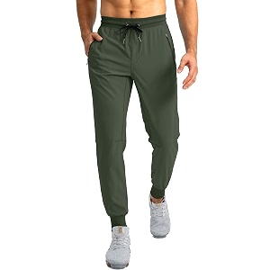 Pudolla Mens Lightweight Jogger Pants Workout Running