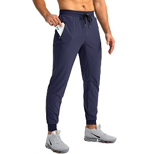 Pudolla Mens Lightweight Jogger Pants Workout Running