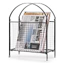 PUERSI Freestanding Magazine Holder, Metal Magazine Rack Floor Stand