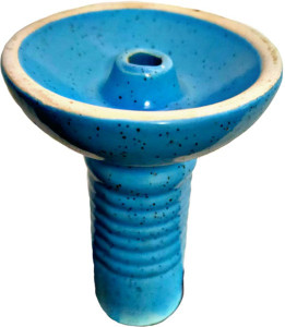 puff smart phunnel ceramic bowl chillum sky blue 47 inch ceramic hookah blue