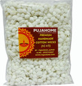 pujahome Round Cotton Wicks (GOL Batti) for Diya - 1100 Pieces, Ideal for Puja (White) Cotton Wick