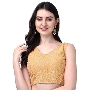 pujia mills women39s georgette sipali sequin work sleeveless blouse