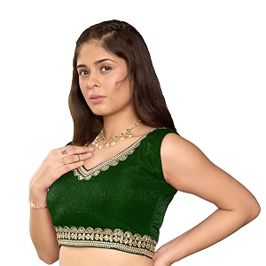 Pujia Mills Womens Sequin Embroidered V Neck