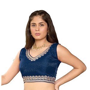 Pujia Mills Womens Sequin Embroidered V Neck