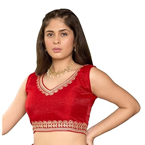 Pujia Mills Womens Sequin Embroidered V Neck