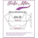 Pujia Mills Women's Silk Embroidery Half Sleeve keri Designe Readymade Blouse