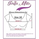 Pujia Mills Women's Silk Embroidery Half Sleeve keri Designe Readymade Blouse