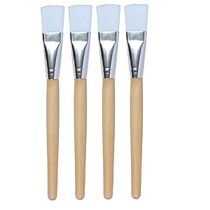puka face pack applicator brush - pack of 4
