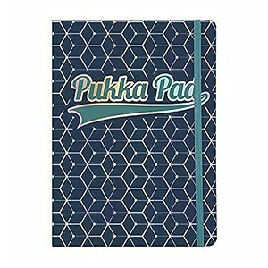 pukka pad glee journal a5 dark blue 96 pages ruled 80gsm perforated