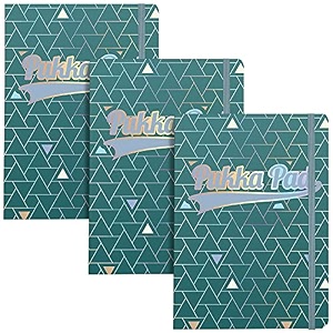 pukka pad glee journal a5 pack of 3 green 96 pages ruled 80gsm