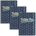 Pukka Pad Glee Journal A5, Pack of 3, Dark Blue, 96 Pages, Ruled, 80gsm