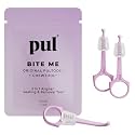 PUL 2-in-1 Aligner Removal Tool and Chewies for Invisalign Aligners, Retainers and Trays - Patented Invisalign Remover Tool for Easy Removal & Secure Fit - Pack of 3, Purple