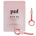 PUL 2-in-1 Aligner Removal Tool and Chewies for Invisalign Aligners, Retainers and Trays - Patented Invisalign Remover Tool for Easy Removal & Secure Fit - Pack of 2, Pink