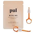 PUL 2-in-1 Aligner Removal Tool and Chewies for Invisalign Aligners, Retainers and Trays - Patented Invisalign Remover Tool for Easy Removal &amp; Secure Fit - Pack of 2, Orange