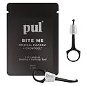 PUL 2-in-1 Aligner Removal Tool and Chewies for Invisalign Aligners, Retainers and Trays - Patented Invisalign Remover Tool for Easy Removal & Secure Fit - Pack of 2, Black