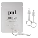 PUL 2-in-1 Aligner Removal Tool and Chewies for Invisalign Aligners, Retainers and Trays - Patented Invisalign Remover Tool for Easy Removal & Secure Fit - Pack of 3, White