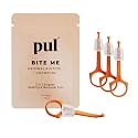 PUL 2-in-1 Aligner Removal Tool and Chewies for Invisalign Aligners, Retainers and Trays - Patented Invisalign Remover Tool for Easy Removal & Secure Fit - Pack of 4, Orange