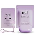 PUL Aligner Care Convenience Kit – Case + 2-in-1 Tool for Invisalign, Retainers, Partial Dentures, Mouth &amp; Night Guards &amp; More – Purple Case &amp; 2-Pack of Purple Aligner Seating Chewie &amp; Removal Tool