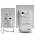 PUL Aligner Care Convenience Kit – Case + 2-in-1 Tool for Invisalign, Retainers, Partial Dentures, Mouth &amp; Night Guards &amp; More – White Case &amp; 2-Pack of White Aligner Seating Chewie &amp; Removal Tool