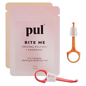 pul system aligner chewies and removal tool combo for invisalign and aligners - 2 pack