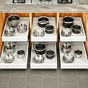 Pull out Cabinet Organizer, 6-pack, Expandable(12"-20") Heavy Duty Slide out Drawers Fixed with Adhesive Nano Film for Pots, Roll out Shelf Storage for Kitchen Base Cabinet Organization(3 Rails)