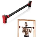 Pull Up Bar for Doorway with Level Meter, Adjustable Width Doorway Pull Up Bar with No Screw Installation, 440 LBS Capacity Home Gym Strength Training Equipment for Upper Body Workout
