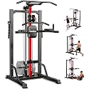 Pull Up Bar Power Tower with Cable