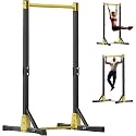 Pull Up Bar Station, Adjustable Power Tower with 11 Height Settings, 400 LB Capacity, for Pull-Ups, Chin-Ups, Dips & Leg Raises, Heavy-Duty Home Gym Equipment