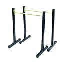 Pull Up Dip Station Strength Training Dip Stands Station Tricep Dips Push-Ups For Home Gym GREEN & BLACK