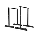Pull Ups Parallette Bars Exercise Pole Versatile Push Up Dip Bars for Strength Workouts Exercise Workout Rack Exercise Equipment for Home Training (Size:6050100cm) (Black 60 * 50 * 80cm)