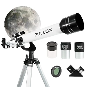 pullox 70060 astronomical reflector telescope hd optics for space sky amp planet viewing with 60mm aperture natural standard