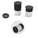 Pullox Eyepiece for Telescope 10mm 20mm-Combo-Pack Size 1 INCH (0.965) with Moon Filter Lens for DIY Telescope