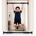 pullup bar for Home for Kids & Adults [ 100 KG] with Anti- Skid Grip No Drill Doorway Pull Up Bar with Strong Suction Cups | Portable Chin-Up for Home workout [ 62-100 cm]