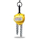 PULMAN Chain Pulley Block 1 Ton | Hand Chain Hoist 1T 3 Meter Lift | Grade 80 Alloy Steel | Heavy Duty Manual Hoist for Workshop, Warehouse, Construction (Yellow)