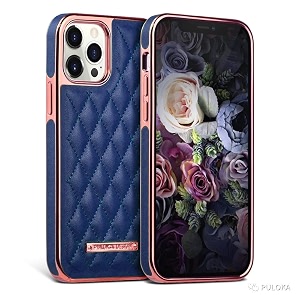 PULOKA iPhone 12 Pro Max Electroplated Leather