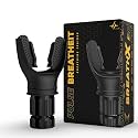 PulseITBreatheIT Portable Breathing Resistance Trainer, Compact Exercise Device with Adjustable Resistance, Muscle Trainer for Improving Strength and Endurance,Black