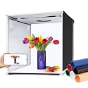 PULUZ Portable Light Box, 16"x16" Professional Dimmable Photo Box Photography with High CRI 144 LED Lights, Upgraded Lightbox with 6 Backdrops for Product Photography
