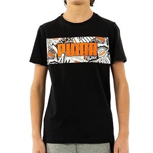 Puma Boys Graphic Print Regular Fit T-Shirt