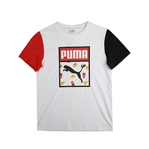 Puma Boys Letter Print Regular Fit T-Shirt