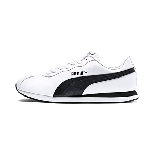 puma unisex adult turin ii white black sneakers-55 uk 385 eu 65 us 36696204