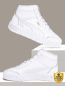 PUMA Carina Mia Mid Sneakers For Women (White, 8)