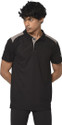 PUMA Mens Train Men Colorblock Polo Neck Cotton Blend Black T-Shirt