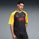 PUMA Colorblock Men V Neck Black T-Shirt