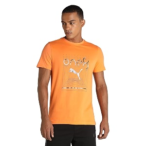 Puma Cotton Regular Fit Mens T-Shirt S22-84918601BK-P