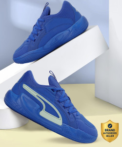 puma court rider chaos slash basketball shoes for men blue  65