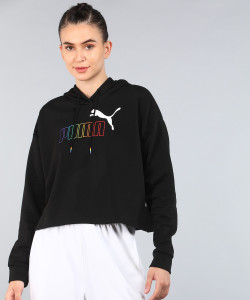 puma full sleeve printed women sweatshirt