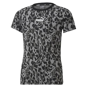 Puma Girls Letter Print Regular Fit T-Shirt